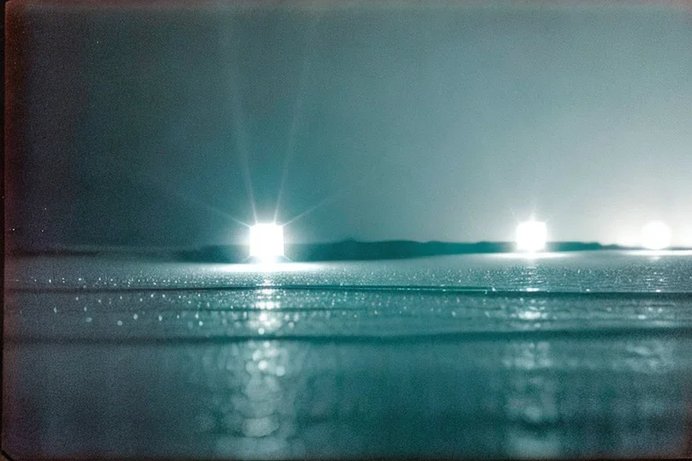 Remnants of the glowing crystals collected