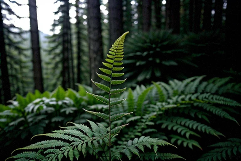 Close-up of a mutated plant. Hardened crystalline structures are visible.