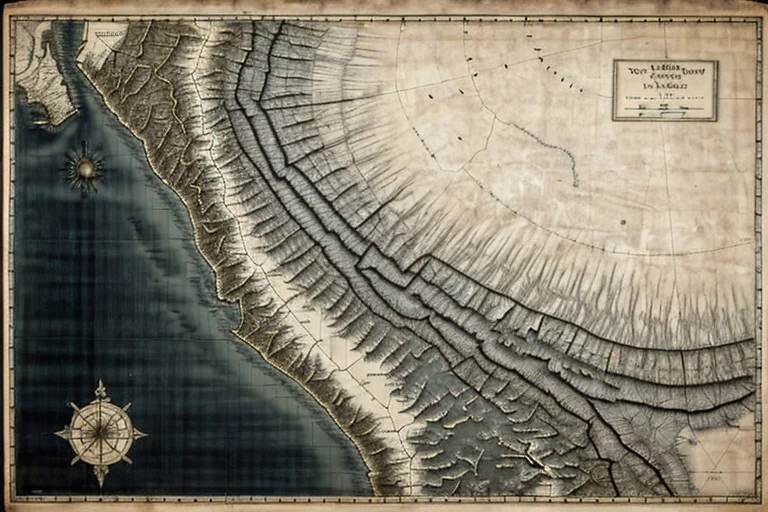 Ancient map and records of local legends