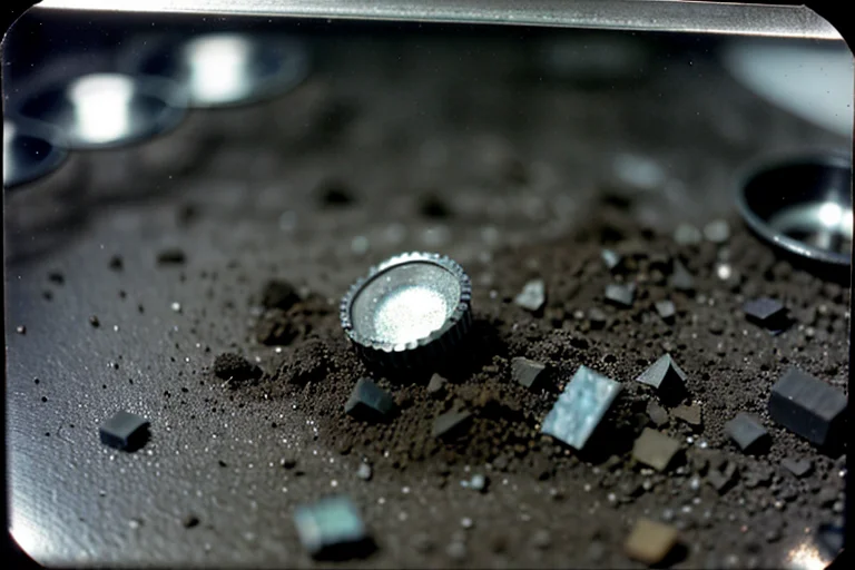 Soil sample collected from the incident site. Contains unknown mineral fragments.
