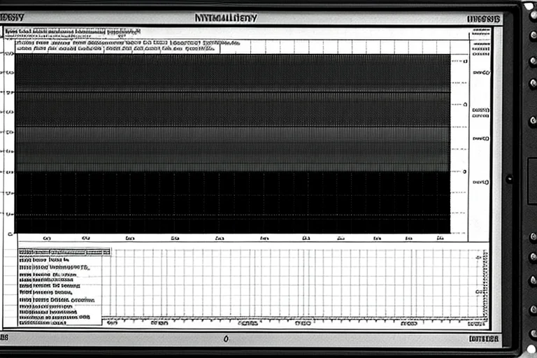 音響解析により不明瞭な声紋が検出された記録用紙。