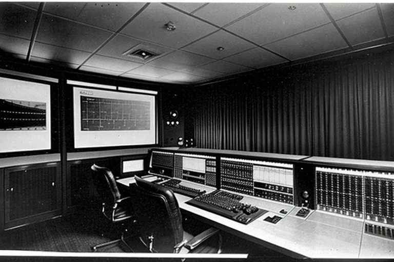 1978年当時の管制レーダー記録。通常ではありえない軌跡が認められる。