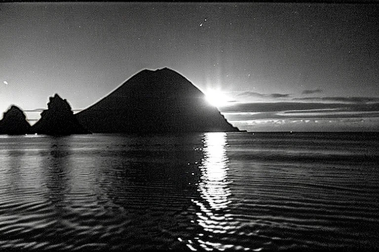 Ambrym Island, Incident of Giant Luminous Creature and Disappearance on Ashy Coast