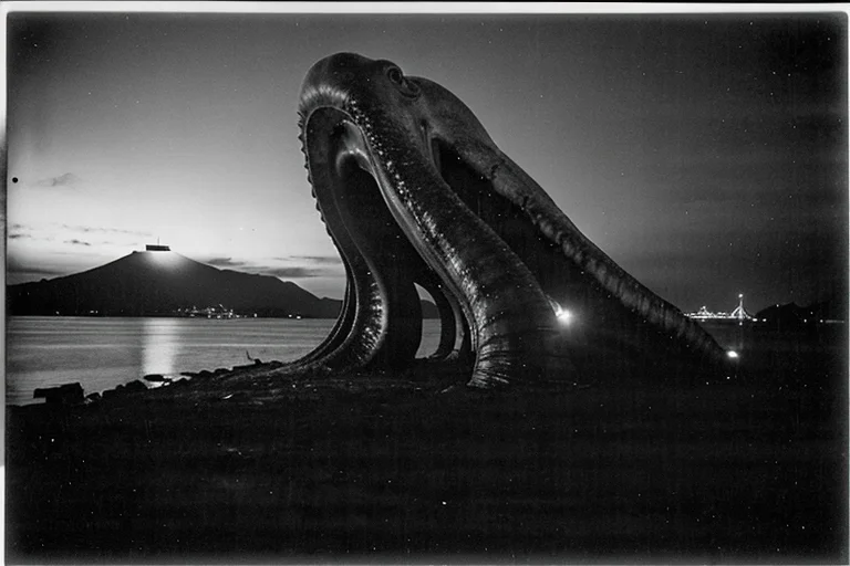 The Giant Cephalopod of the Goto Islands Waters