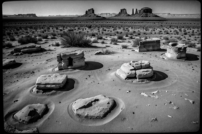 Ancient indigenous markings on nearby rock, suggesting a connection to local legends.