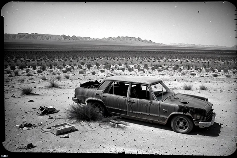 Wreckage of a drone that crashed after approaching the void