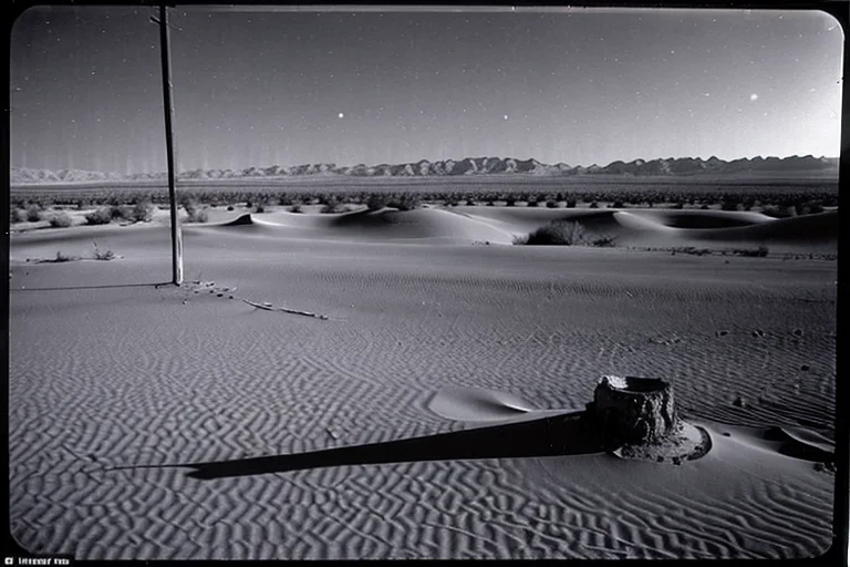 Taklamakan Desert, Vanishing Light Trace