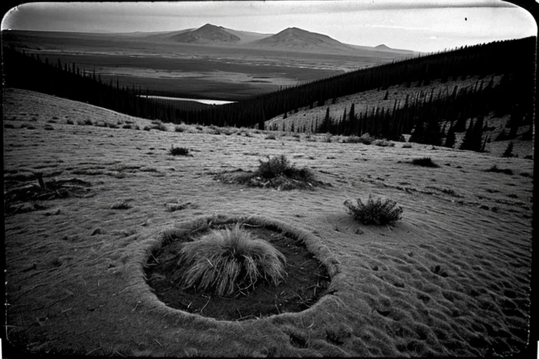 事案発生地点周辺で確認された植生変質の痕跡（1990年代撮影）