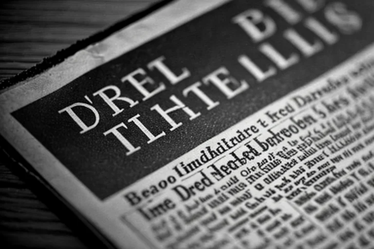 事故を報じる褪色した新聞記事のクローズアップ