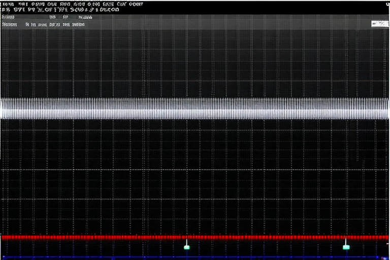 Vanishing echo waveform recorded in audio data