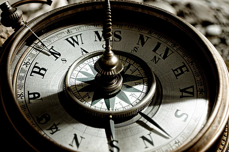 Compass indicating magnetic anomaly