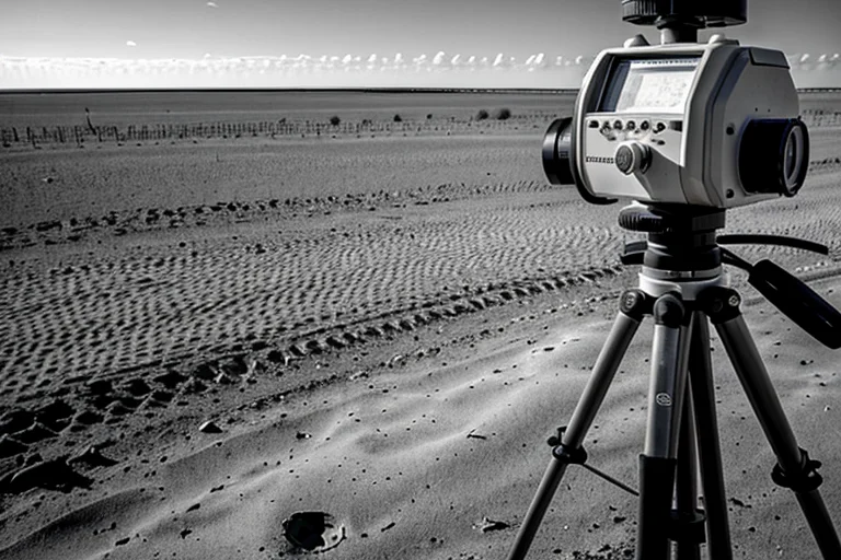 Surveying equipment showing anomalies