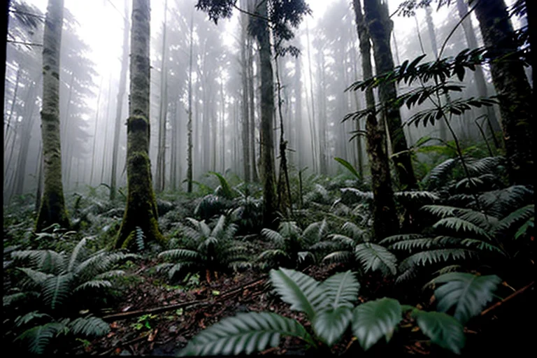 現象発生地点で見つかった、押し潰された植物と異常な油状残留物。