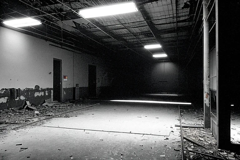 監視カメラが記録した、作業場を横切る高速で半透明な影。その動きは異常だ。